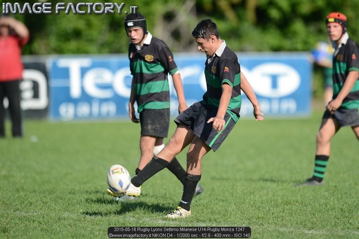 2015-05-16 Rugby Lyons Settimo Milanese U14-Rugby Monza 1247